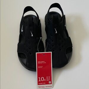 Nike Kids Black Sunray Sandals
